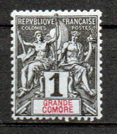 Col33 Colonie Grande Comore N° 1 Neuf X MH Cote : 2,00€ - Unused Stamps