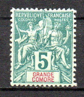 Col33 Colonie Grande Comore N° 4 Neuf X MH Cote : 7,00€ - Neufs