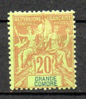 Col33 Colonie Grande Comore N° 7 Neuf X MH Cote : 17,00€ - Unused Stamps