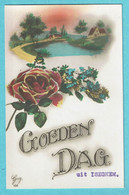 * Izegem - Iseghem (West Vlaanderen) * (Guy 166) Fantaisie, Goedendag Uit Iseghem, Bonjour, Fleurs, Roses - Izegem