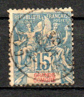 Col33 Colonie Grande Comore N° 6 Oblitéré Cote : 20,00€ - Used Stamps