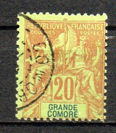 Col33 Colonie Grande Comore N° 7 Oblitéré Cote : 17,00€ - Used Stamps