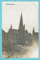 * Dadizele - Dadizeele (Moorslede) * (Carte Photo - Fotokaart) Basilique, Guerre, War, Ruines, Tramway, TOP, Rare - Moorslede