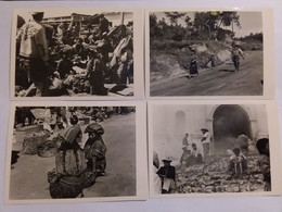 4 Old Real Photo`s - Guatemala - Market View`s - Church - Indios Costumes - 12,5 Cm X 9 Cm - No Postcards - Guatemala