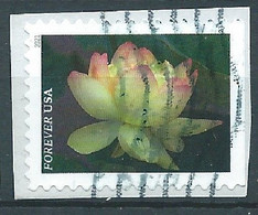 VEREINIGTE STAATEN ETATS UNIS USA 2021 GARDEN FLOWERS: YELLOW AMERICAN LOTUS F USED ON PAPER SC 5567 MI 5800 YT 5409 - Gebraucht