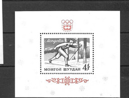 Mongolie:bf N°7 Y & T ** Jeux Olympiques De 1964 à Innsbruck - Hiver 1964: Innsbruck