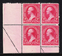 USA — SCOTT 250 — 2¢ WASHINGTON, TYPE I — MNH — FREAK PERF EFO — SEE DESCRIPTION - Variétés, Erreurs & Curiosités