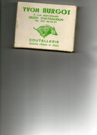 Yvon Burgot Coutellerie Chateaudun (28). Boite De Cartouche Vide Années 60-70. (Chasse) - Boxes