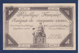 CPA Billet De Banque Banknote Circulé France Révolution Assignat - Münzen (Abb.)