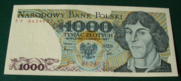 1000 Zlotych 1982  - M.Kopernik - UNC - Pologne