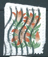 VERINIGTE STAATEN ETATS UNIS USA 2022 MOUNTAIN FLORA: WOOD LILY  P. 10¾ X 11 F USED PAPER SN 5677 MI  YT 5511A - Used Stamps