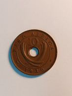 BRITISH EAST AFRICA TEN CENTS COIN 1936 - British Colony