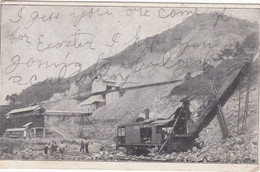 Mining Scene Steam Shovel At Work 1911 - Mines