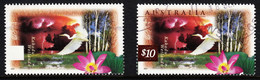 AUSTRALIA — SCOTT 1535v — 1997 KAKADU WETLANDS ISSUE — MAJOR EFO - Variedades Y Curiosidades