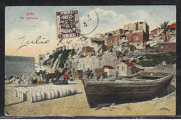 Jaffa 1924 - EEF British Mandate Post In Palestine Israel The Lighthouse Postcard - Palestine