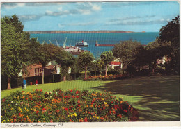 View From Candie Gardens, Guernsey, C.I. - (Channel Islands, U.K.) - John Hinde Postcard - Guernsey