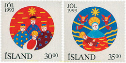 101429 MNH ISLANDIA 1993 NAVIDAD - Lots & Serien