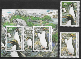 Chile 1995 MiNr. 1684 - 1685 (Block 32) South Pole  Antarctic Wildlife Birds Macaroni Penguin 2v +1s/sh MNH** 9.50 € - Antarctic Wildlife
