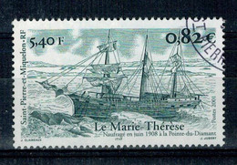 2001 ST PIERRE ET MIQUELON LE MARIE-THERESE OBLITERE CACHET ROND #233# - Usados