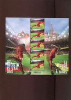 Belgie 2018 F4779 Soccer Football World Cup Red Devils Velletje Van 5 MNH RR Zonder Plaatnummer - 2011-2020