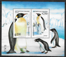 Chile 1992 MiNr. (Block 23) South Pole  Antarctic Wildlife Birds, Emperor Penguin S/sh  MNH** 7.00 € - Fauna Antártica