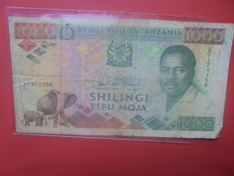 TANZANIE 1000 SHILINGI 1989 Circuler (B.29) - Tanzanie