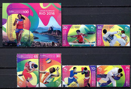 Cuba 2016 / Olympic Games Rio De Janeiro MNH Juegos Olímpicos Olympische Spiele / Cu2300  2-17 - Estate 2016: Rio De Janeiro