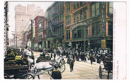 US-898  PITSBURG : Street Scene At The Corner Of 5th Ave And Wood Street - Pittsburgh