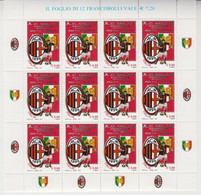 ITALY 2011 FOOTBALL CLUB MILAN MILANO SHEETLET - Clubs Mythiques