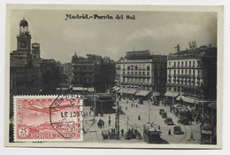 ESPANA PA 25 PTS AU RECTO TARJETA POSTAL MADRID 1931 - Cartas & Documentos