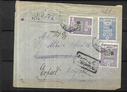 TURQUIE Lettre Recommandée 1930 D' Istanboul Pour Erfurt Via Leipzig - Covers & Documents