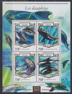 W12. Niger MNH 2015 Fauna - Fish - Dolphins - Dauphins