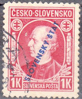 SLOVAKIA  SCOTT NO 25  USED    YEAR  1939 - Oblitérés