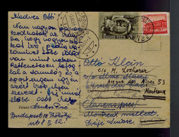 Gc7510 HUNGARY Agriculture (seed Covering Agricole Lands) Tractors Mailed 1951 Montreaux - Agriculture
