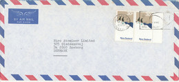 New Zealand Air Mail Cover Sent To Denmark 17-6-1976 - Corréo Aéreo