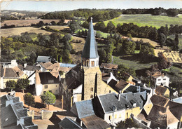 23-AUZANCES- L'EGLISE VUE DU CIEL - Auzances