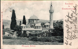 ! Alte Ansichtskarte Souvenir De Constantinople, Mosquee Kahrie, Moschee, Türkei, österreichische Post, Peitz - Turkey
