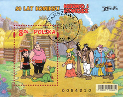 M 2022.05.31. 50 Years Of Kajko And Kokosz Comics - Block Used - Gebraucht