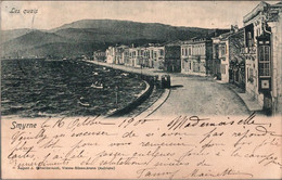 ! Alte Ansichtskarte 1900, Smyrne, Smyrna, Tramway, Türkei, österreichische Post, Heidelberg - Turquia