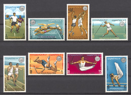 Kuwait, 1963, Soccer, Swimming, Basketball, Javelin, Running, Pole Vault, Gymnastics, MNH, Michel 204-211 - Kuwait
