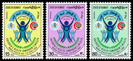 Kuwait, 1984, World Health Day, WHO, World Health Organization, United Nations, MNH, Michel 1037-1039 - Kuwait