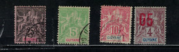 Guyane - N° Yvert 37-43-44-67 + Tt 1/2-4/6-8/0 - Cote 20,50 € - Other & Unclassified