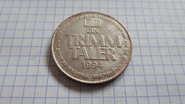 ALLEMAGNE GERMANY DEUTSCHLAND EIN TRIMM TALER 1994 AOK 40MM FER PLAQUé FRAPPE MEDAILLE - Professionnels/De Société