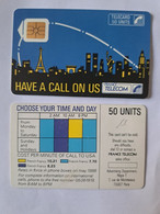 FRANCE INTERNE C11 HAVE A CALL ON US CONCORDE PARIS NEW YORK 50U UT - Phonecards: Internal Use