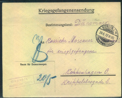 1917,vorgedruckter Kriegsgefangenenbrief „Königl Kommandantur Cüstrin  Fort  Zorndorf“ über BERLIN ABGEORDNETENHAUS“ Nac - Prigionieri