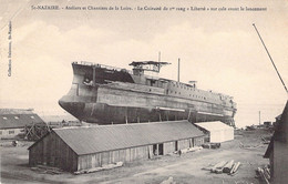 FRANCE - 44 - SAINT NAZAIRE - Cuirassé LIBERTE SurCale Avant Le Lancement - Carte Postale Ancienne - Saint Nazaire