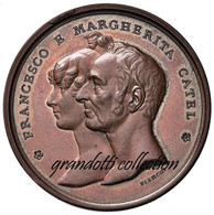 FRANCESCO E MARGHERITA CATEL 1914 MEDAGLIA BENEMERITO CESARE GUIDI - Firma's