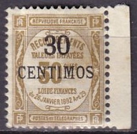 MAROC - 30 C. Sur 30 C. Bistre Taxe - Timbres-taxe