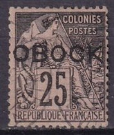 OBOCK - 25 C. De 1892 - Usados