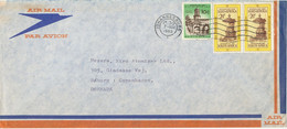 South Africa RSA Air Mail Cover Sent To Denmark Johannesburg 7-12-1965 Topic Stamps - Luchtpost